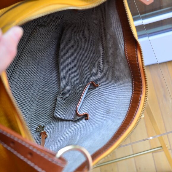 Dooney & Bourke Marigold Pebble Leather Hobo Bag - Picture 13 of 16